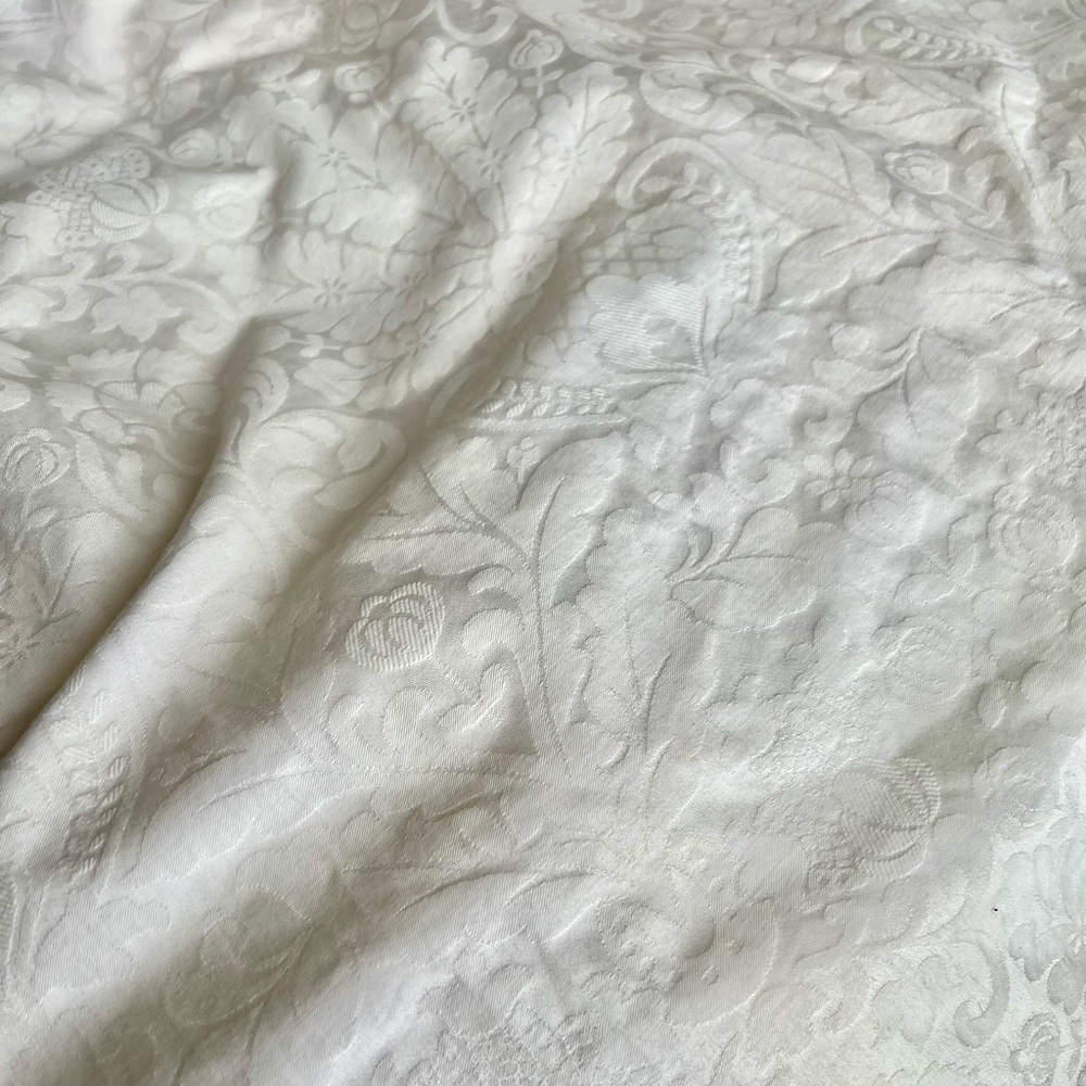 80s Vintage Laura Ashley Cottagecore Prairie White Dress Puff Sleeves US8 / UK10 - Picture 9 of 11